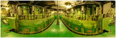 Hauptmaschinen achtern