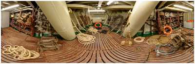 Vorpiek und Kettenfallrohre