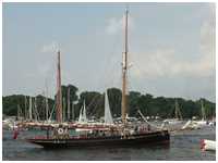 Victorianische Segelyacht Willow Wren