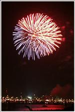 Sailors Feuerwerk zur Hanse Sail 2002