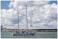 Spreizgaffelketsch Wappen von Ueckermünde