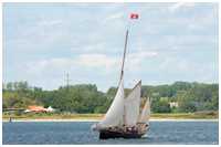 Victorianische Segelyacht Willow Wren