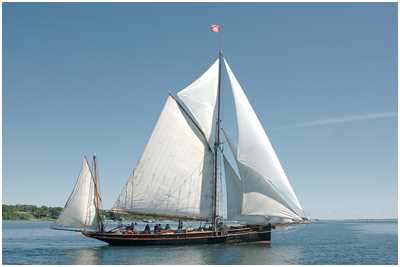 Victorianische Segelyacht Willow Wren