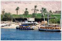 verschiedene Schiffe und Boote in Ägypten