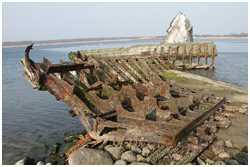 Wrack eines holländischen Feuerschiffes
