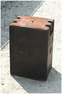 Schlaggewichte einer Ramme