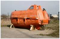 freifallende Rettungsboote